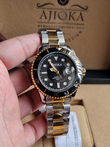 Ajioka Gents Watch Two tone 43mm Dial Size Automatic